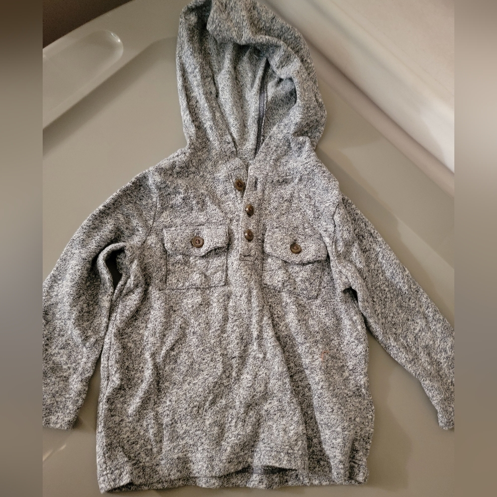 Old Navy toddler boys long sleeve hooded shirt 18-24 months